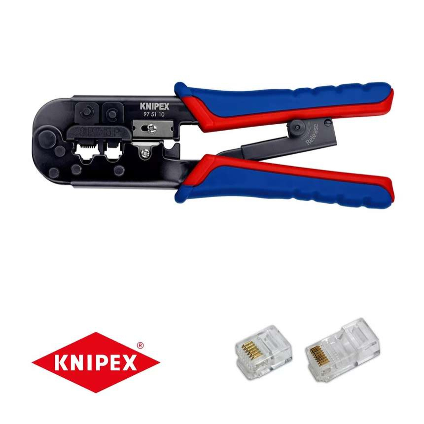 Lisovací kleště pro konektory Western 190 mm Knipex 97 51 10