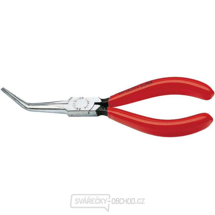 Půlkulaté jehlové kleště pro uchopení 160 mm KNIPEX 31 21 160 - leštěná hlava, plastové návleky
