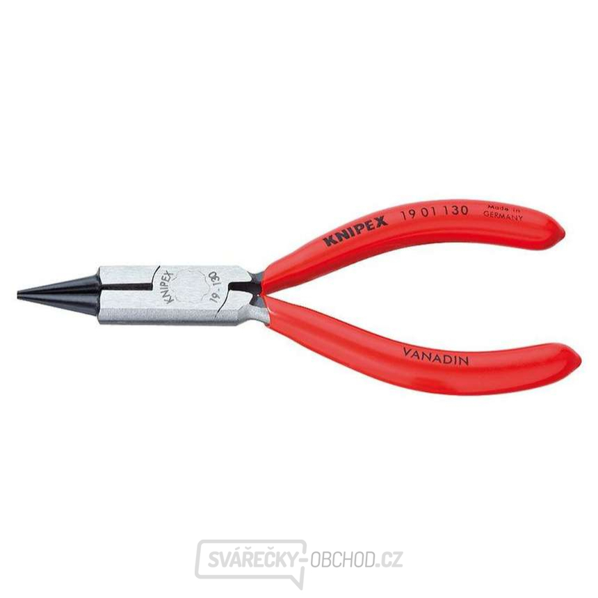 Šperkařské ohýbací kleště 130 mm. KNIPEX 19 01 130 - leštěno, plastové návleky