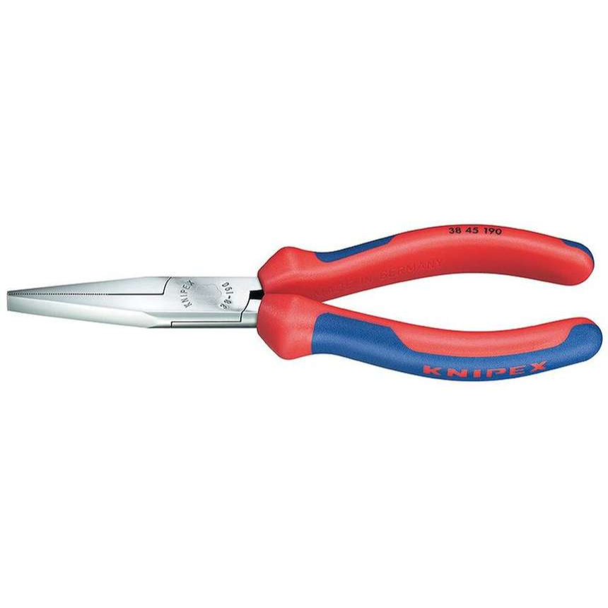 Kleště pro mechaniky 190 mm KNIPEX 38 45 190 - chromováno, vícesložkové návleky 38 45 190