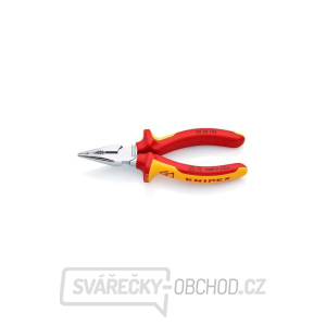 Kleště kombinované úzké ploché VDE KNIPEX 08 26 145, 145 mm - pochromované kleště, izolované vícesložkovými návleky Kleště kombinované úzké ploché VDE KNIPEX 08 26 145, 145 mm - pochromované kleště, izolované vícesložkovými návleky gallery main image