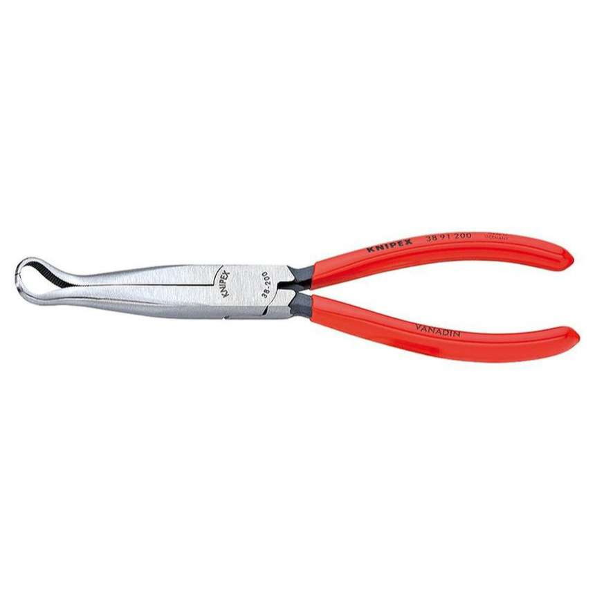 Kleště pro mechaniky 200 mm KNIPEX 38 91 200 - leštěná hlava, plastové návleky