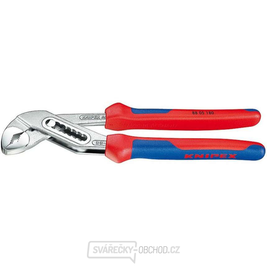 Instalatérské kleště Alligator 180 mm KNIPEX 88 05 180 - chromováno, vícesložkové návleky