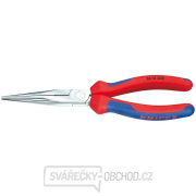 Půlkulaté kleště s břity (zobákovité) 200 mm. KNIPEX 26 15 200 - chromováno, vícesložkové návleky Půlkulaté kleště s břity (zobákovité) 200 mm. KNIPEX 26 15 200 - chromováno, vícesložkové návleky gallery main image