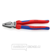 Silové kombinované kleště 225 mm. KNIPEX 02 02 225 - leštěná hlava, vícesložkové návleky Silové kombinované kleště 225 mm. KNIPEX 02 02 225 - leštěná hlava, vícesložkové návleky gallery main image