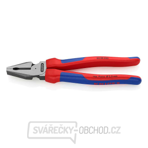 Silové kombinované kleště 225 mm. KNIPEX 02 02 225 - leštěná hlava, vícesložkové návleky Silové kombinované kleště 225 mm. KNIPEX 02 02 225 - leštěná hlava, vícesložkové návleky gallery main image