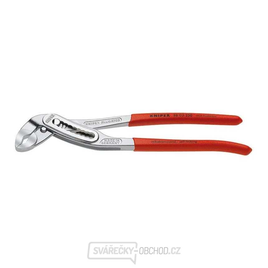 Instalatérské kleště Alligator 180 mm KNIPEX 88 03 180 - chromováno, plastové návleky