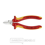 Boční štípací kleště 140 mm - 1000V. KNIPEX 70 06 140 - chromováno, vícesložkové návleky VDE Náhled