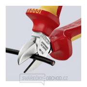 Boční štípací kleště 140 mm - 1000V. KNIPEX 70 06 140 - chromováno, vícesložkové návleky VDE Náhled