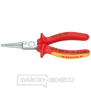 Půlkulaté kleště typu Langbeck (s prodlouženými čelistmi) 160 mm - 1000V. KNIPEX 30 36 160 - chromováno, vícesložkové návleky VDE Půlkulaté kleště typu Langbeck (s prodlouženými čelistmi) 160 mm - 1000V. KNIPEX 30 36 160 - chromováno, vícesložkové návleky VDE gallery main image