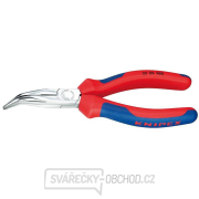 Půlkulaté kleště s břity pro radiotechniku 160 mm KNIPEX 25 25 160 - chromováno, vícesložkové návleky gallery main image