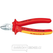 Boční štípací kleště 125 mm - 1000V. KNIPEX 70 06 125 - chromováno, vícesložkové návleky VDE gallery main image