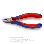 Boční štípací kleště pro elektromechaniky 125 mm KNIPEX 76 12 125 - leštěná hlava, vícesložkové návleky gallery main image