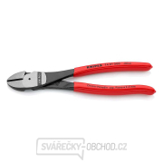 Silové boční štípací kleště 200 mm KNIPEX 74 01 200 - leštěná hlava, plastové návleky gallery main image