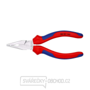 Kleště kombinované úzké ploché KNIPEX 08 25 145, 145 mm - pochromované kleště, vícesložkové návleky Náhled