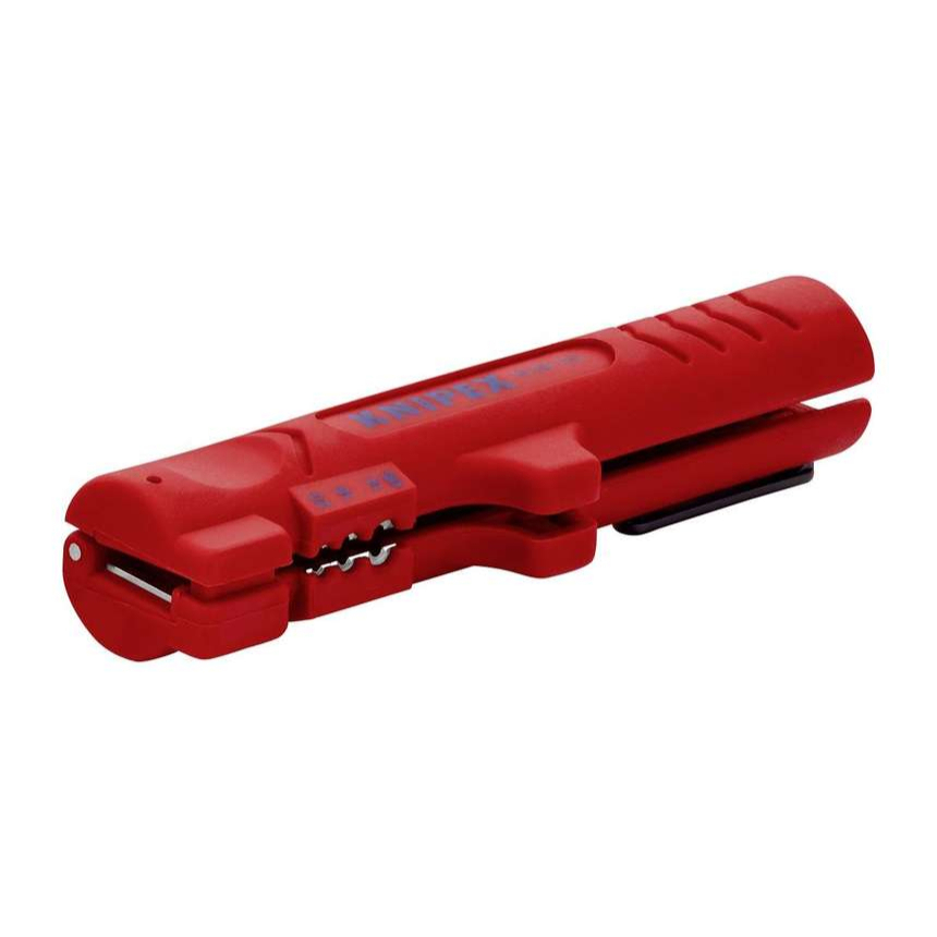 Levně Odizolovací nástroj 125 mm Knipex 16 64 125 SB pro ploché a kruhové kabely 16 64 125 SB