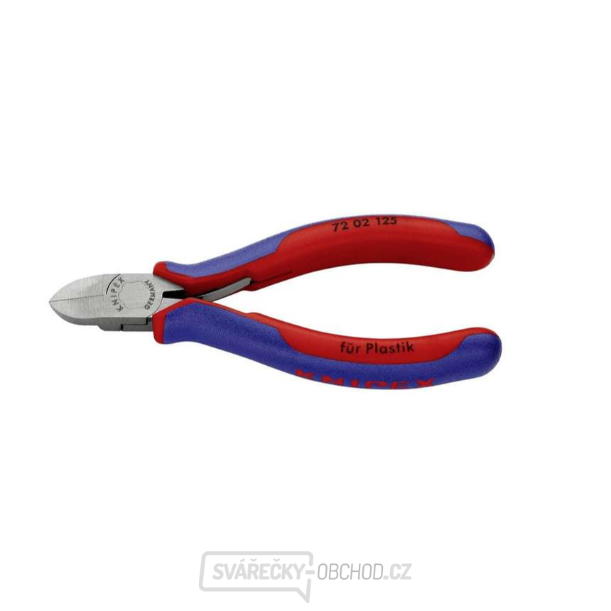Boční štípací kleště na plasty 125 mm KNIPEX 72 02 125 Boční štípací kleště na plasty 125 mm KNIPEX 72 02 125 gallery main image
