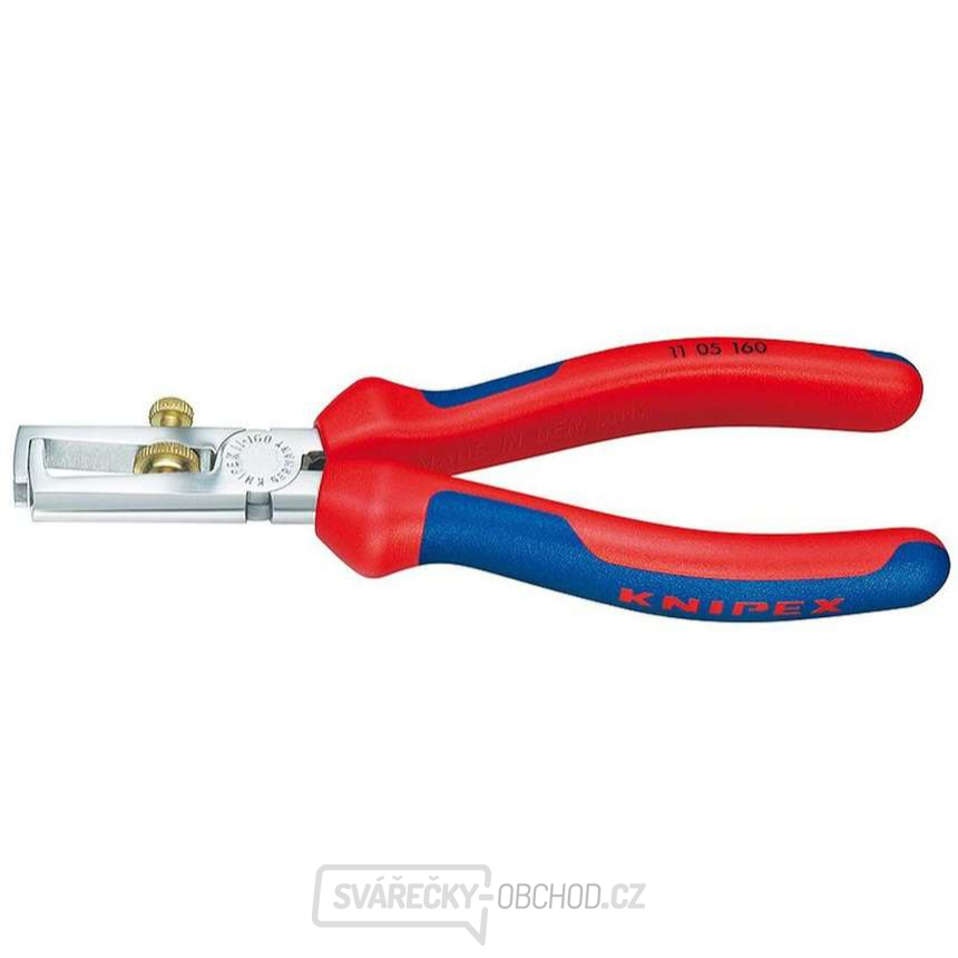 Odizolovací kleště 160 mm KNIPEX 11 05 160 - chromováno, vícesložkové návleky Odizolovací kleště 160 mm KNIPEX 11 05 160 - chromováno, vícesložkové návleky gallery main image