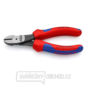 Silové boční štípací kleště 140 mm KNIPEX 74 02 140 - leštěná hlava, vícesložkové návleky Silové boční štípací kleště 140 mm KNIPEX 74 02 140 - leštěná hlava, vícesložkové návleky gallery main image