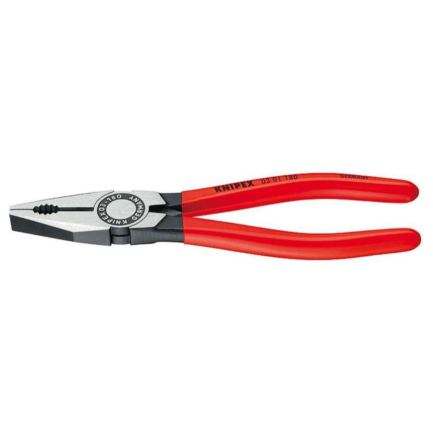 Kombinované kleště 250 mm. KNIPEX 03 01 250 - leštěno, plastové návleky