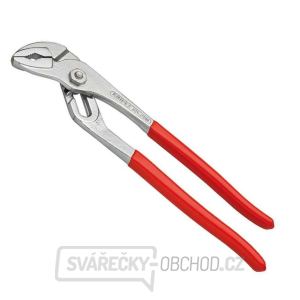 Instalatérské kleště s drážkovaným kloubem 250 mm. KNIPEX 89 03 250 - chromováno, plastové návleky gallery main image