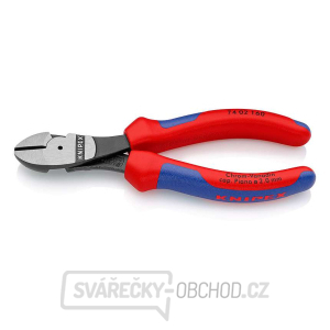 Silové boční štípací kleště 160 mm KNIPEX 74 02 160 - leštěná hlava, vícesložkové návleky gallery main image