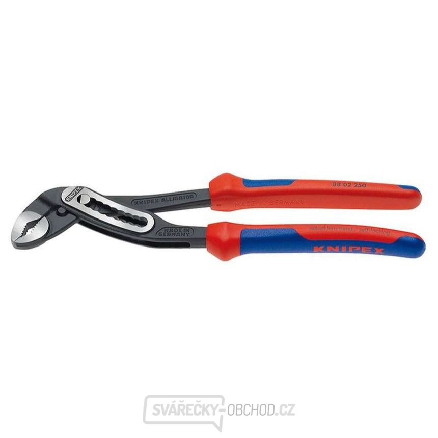 Instalatérské kleště Alligator 250 mm KNIPEX 88 02 250 - leštěná hlava, vícesložkové návleky
