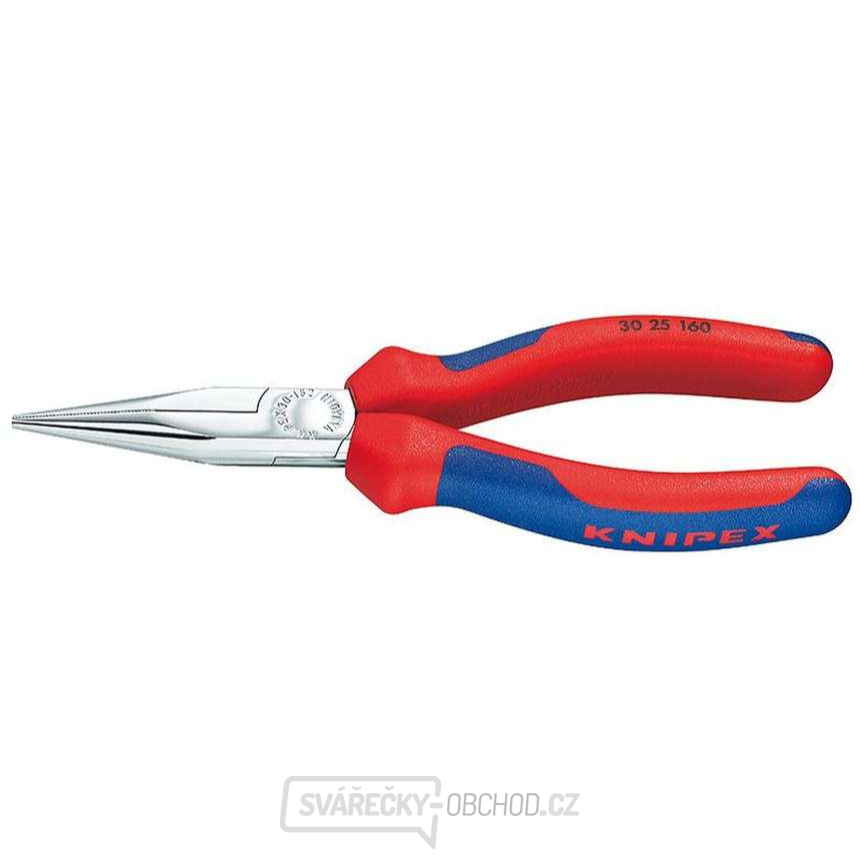 Půlkulaté kleště typu Langbeck 160 mm (s prodlouženými čelistmi) KNIPEX 30 25 160 - chromováno, vícesložkové návleky