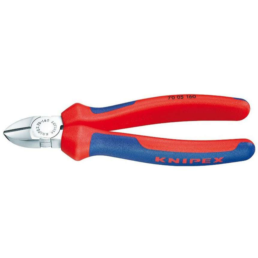 Boční štípací kleště 125 mm KNIPEX 70 05 125 - chromováno, vícesložkové návleky 70 05 125