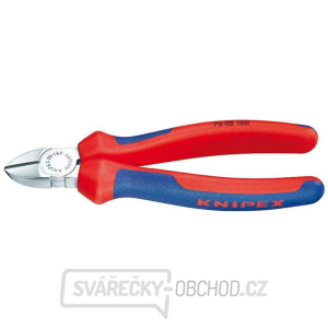 Boční štípací kleště 125 mm KNIPEX 70 05 125 - chromováno, vícesložkové návleky gallery main image