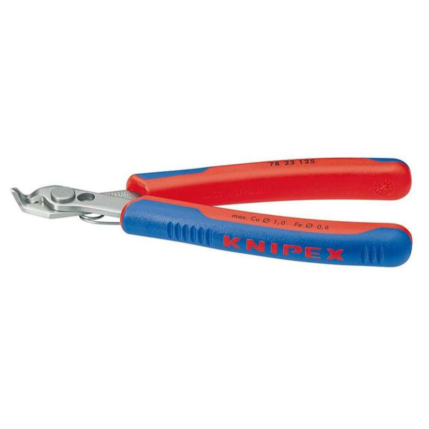 Stříhací kleště ELECTRONIC Super-Knips 125 mm KNIPEX 78 23 125 - chromováno, plastové návleky 78 23 125