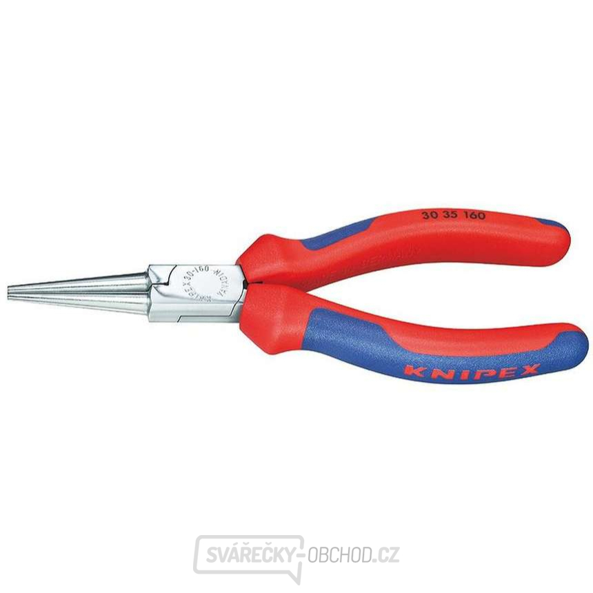 Půlkulaté kleště typu Langbeck 160 mm (s prodlouženými čelistmi) KNIPEX 30 35 160 - chromováno, vícesložkové návleky