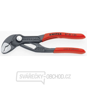 Kleště na trubky Mini-Cobra 125 mm. Knipex 87 01 125 - leštěná hlava, plastové návleky Kleště na trubky Mini-Cobra 125 mm. Knipex 87 01 125 - leštěná hlava, plastové návleky gallery main image