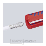 Univerzální odizolovací nástroj na koaxiální kabely Knipex 16 60 100 SB náhled