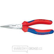 Půlkulaté kleště s břity pro radiotechniku 160 mm KNIPEX 25 05 160 - chromováno, vícesložkové návleky gallery main image