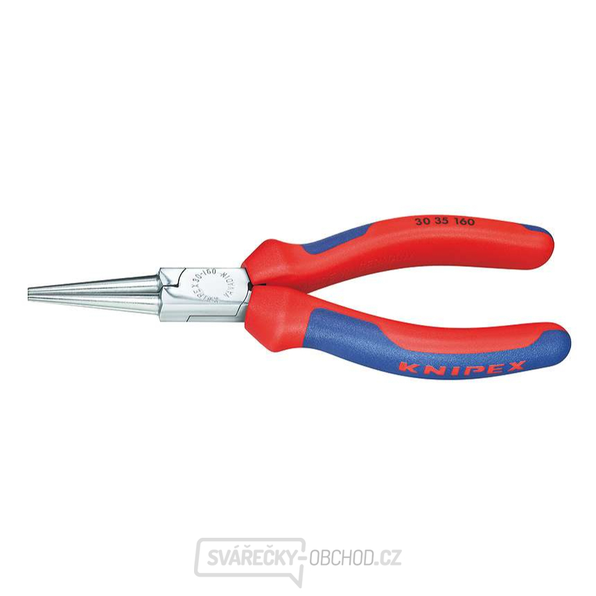 Půlkulaté kleště typu Langbeck 140 mm (s prodlouženými čelistmi) KNIPEX 30 35 140 - chromováno, vícesložkové návleky