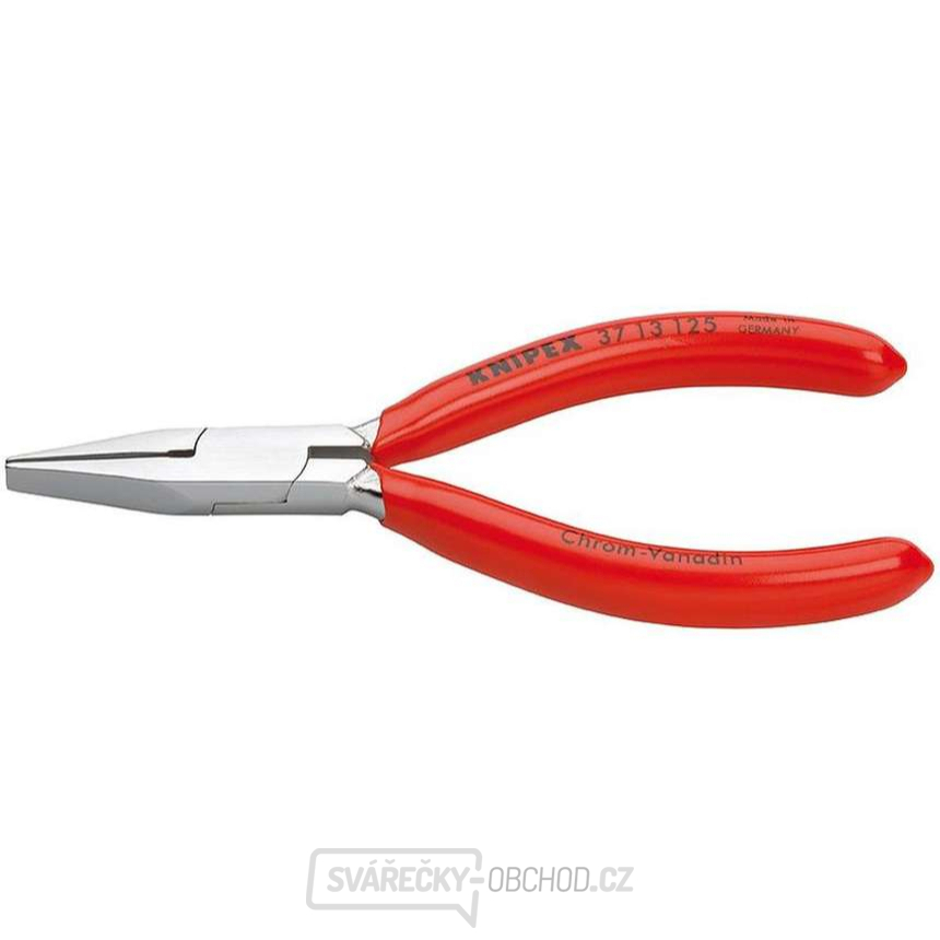 Kleště pro uchopení pro jemnou elektroniku 125 mm KNIPEX 37 13 125 - chromováno, plastové návleky