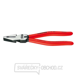 Silové kombinované kleště 225 mm. KNIPEX 02 01 225 - leštěno, plastové návleky Silové kombinované kleště 225 mm. KNIPEX 02 01 225 - leštěno, plastové návleky gallery main image