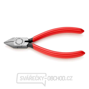 Boční štípací kleště pro elektromechaniky 125 mm KNIPEX 76 81 125 - leštěná hlava, plastové návleky gallery main image