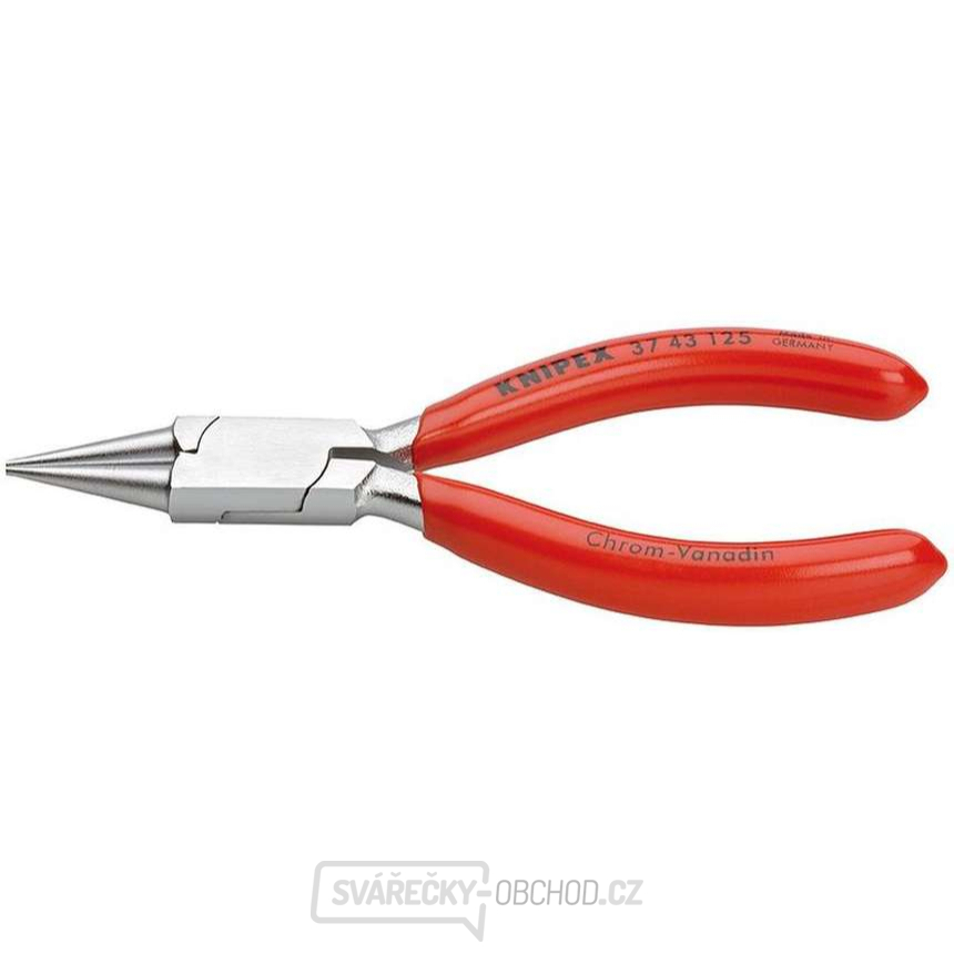 Kleště pro uchopení pro jemnou elektroniku 125 mm KNIPEX 37 43 125 - chromováno, plastové návleky