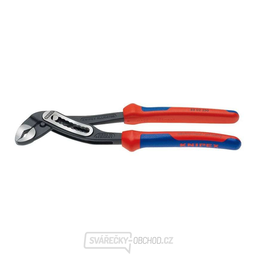 Instalatérské kleště Alligator 180 mm. KNIPEX 88 02 180 - leštěná hlava, vícesložkové návleky