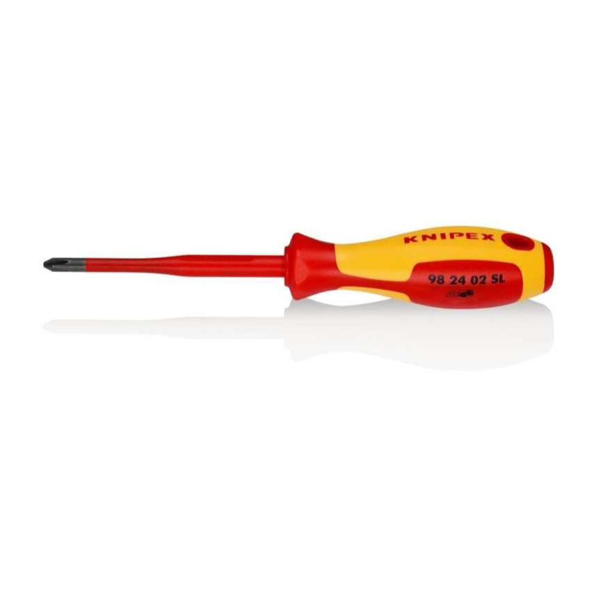 Elektrikářský VDE šroubovák (Slim) PH 2 Knipex 98 24 02 SL