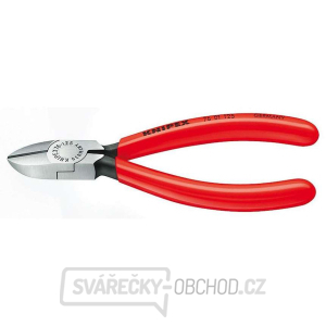 Boční štípací kleště pro elektromechaniky 125 mm KNIPEX 76 01 125 - leštěná hlava, plastové návleky gallery main image