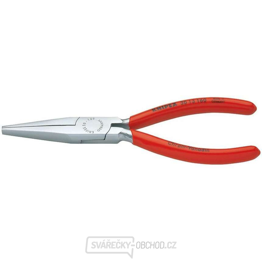 Ploché kleště typu Langbeck 140 mm (s prodlouženými čelistmi) KNIPEX 30 13 140 - chromováno, plastové návleky Ploché kleště typu Langbeck 140 mm (s prodlouženými čelistmi) KNIPEX 30 13 140 - chromováno, plastové návleky gallery main image