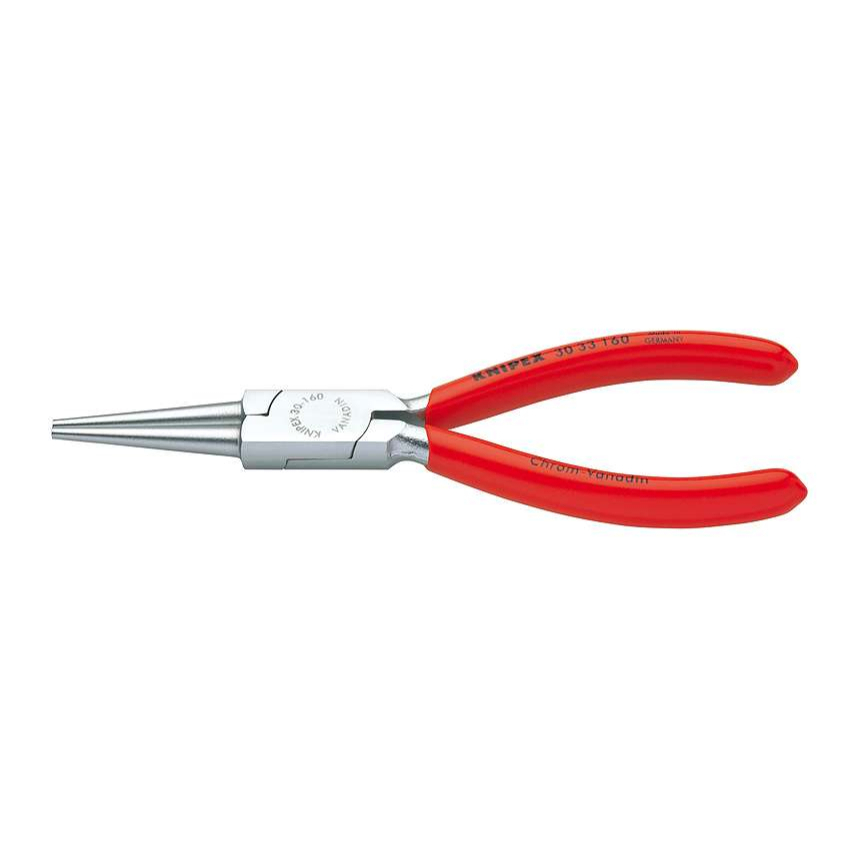 Půlkulaté kleště typu Langbeck 160 mm (s prodlouženými čelistmi) KNIPEX 30 33 160 - chromováno, plastové návleky 30 33 160
