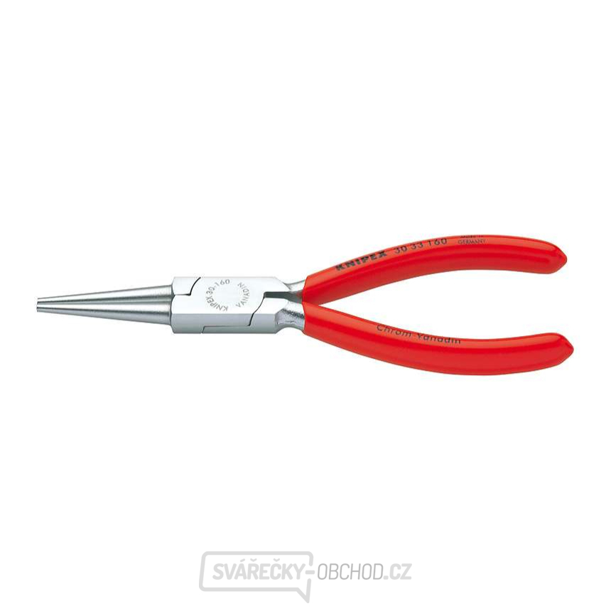 Půlkulaté kleště typu Langbeck 160 mm (s prodlouženými čelistmi) KNIPEX 30 33 160 - chromováno, plastové návleky
