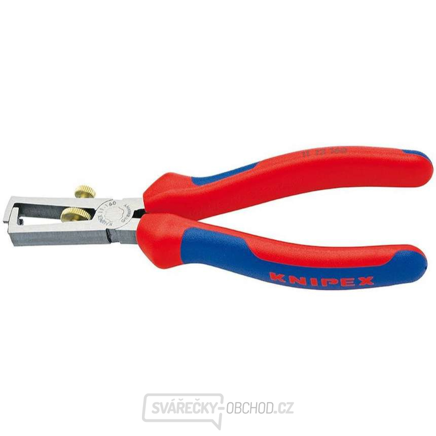 Odizolovací kleště 160 mm. KNIPEX 11 12 160 - leštěná hlava, vícesložkové návleky Odizolovací kleště 160 mm. KNIPEX 11 12 160 - leštěná hlava, vícesložkové návleky gallery main image