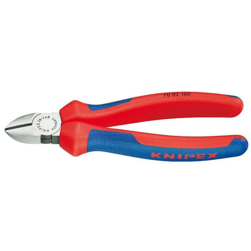 Boční štípací kleště 125 mm KNIPEX 70 02 125 - leštěná hlava, vícesložkové návleky 70 02 125