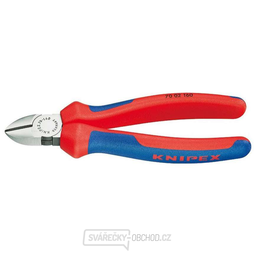 Boční štípací kleště 125 mm KNIPEX 70 02 125 - leštěná hlava, vícesložkové návleky