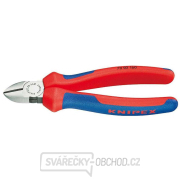 Boční štípací kleště 125 mm KNIPEX 70 02 125 - leštěná hlava, vícesložkové návleky gallery main image